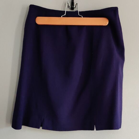 ✔️Purple Wool Pencil Skirt - Picture 1 of 4